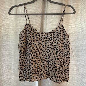 & Other Stories Black and Tan Spotted Camisole